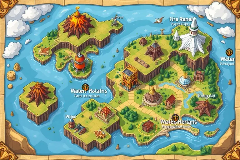 Tile Cozy World Map